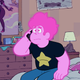 Steven Universe taking a call.